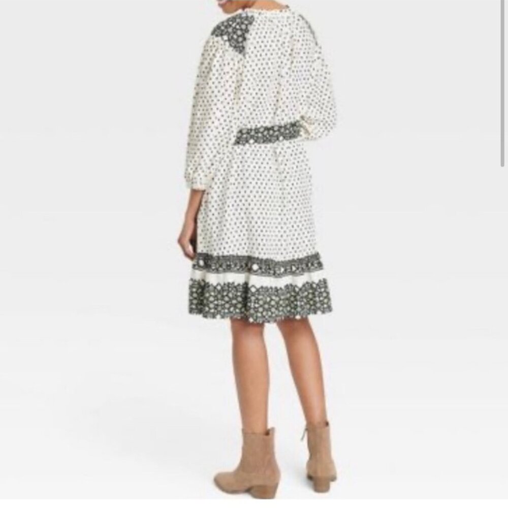 Knox Rose Peasant Bohemian Dress with Pockets size M New w/Tags - Picture 3 of 14